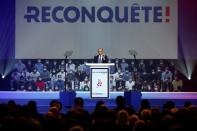 French far-right presidential candidate Zemmour attends a campaign rally in Villepinte