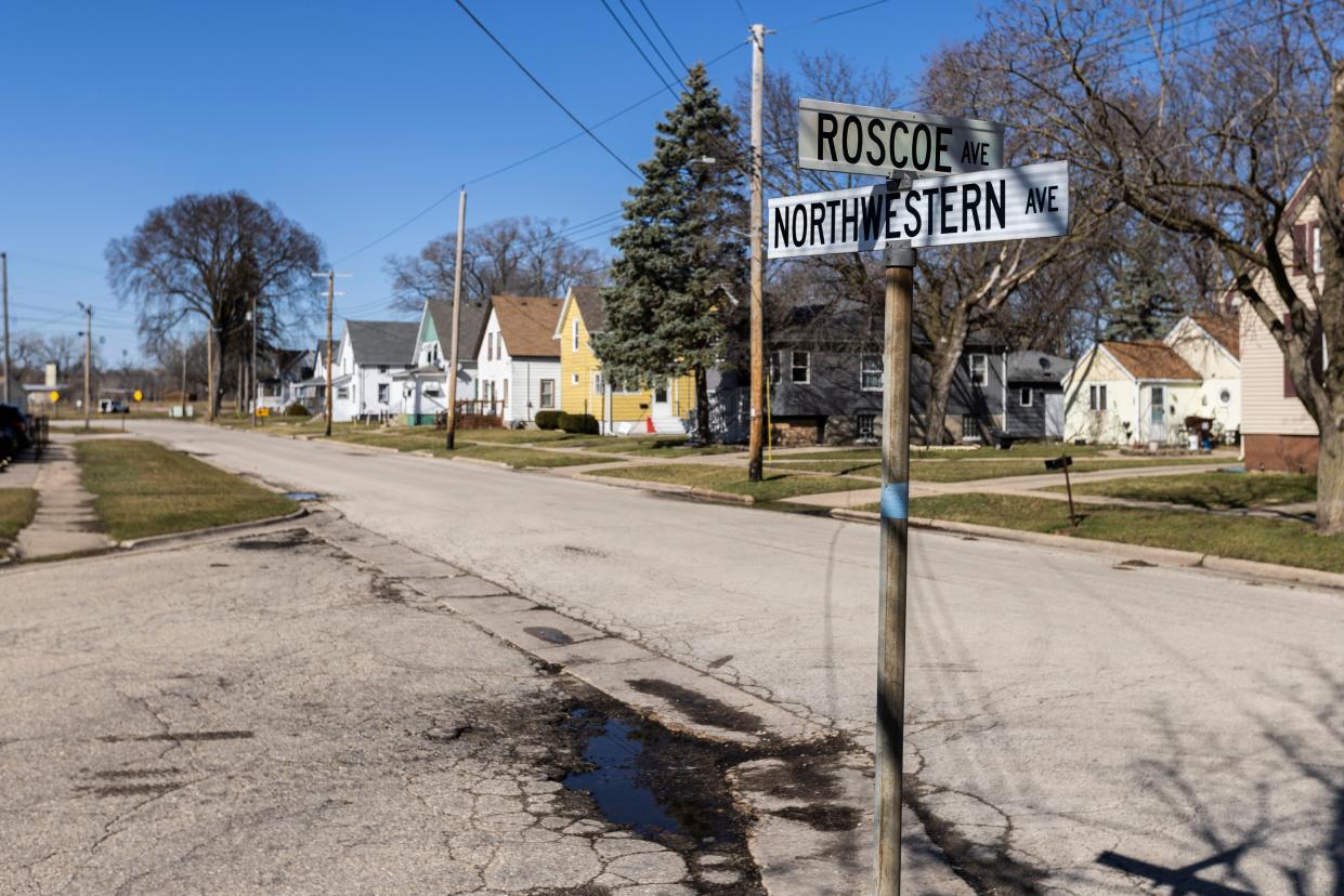 Stretches of Roscoe and Northwestern avenues area seen Tuesday, March 5, 2024, in South Beloit.