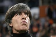 Germany's head coach Joachim Loew is under intense pressure