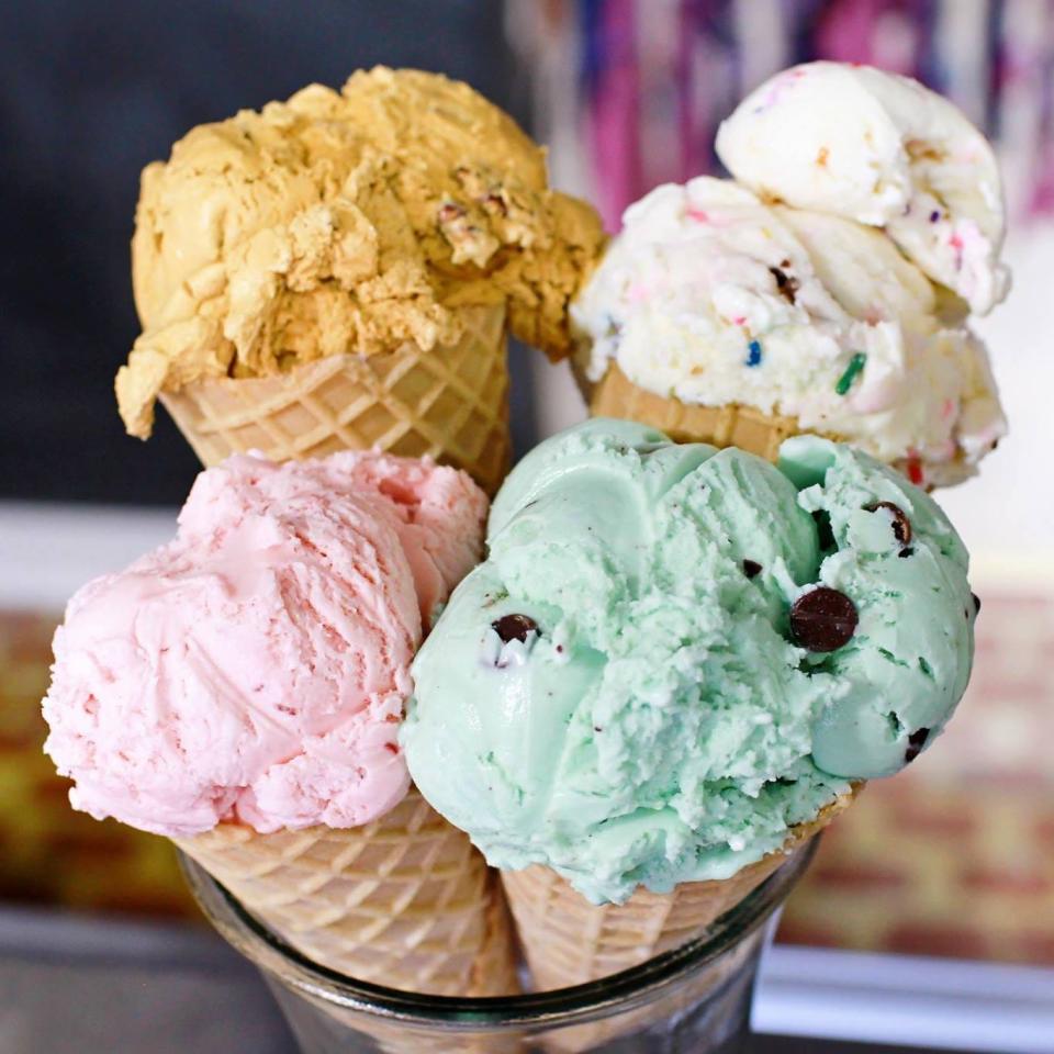 Take your pick of ice cream flavors at Latteria in Swedesboro with more than 30 daily flavors and a recipe book of more 200 flavors. A variety of Latteria's flavors are shown here.