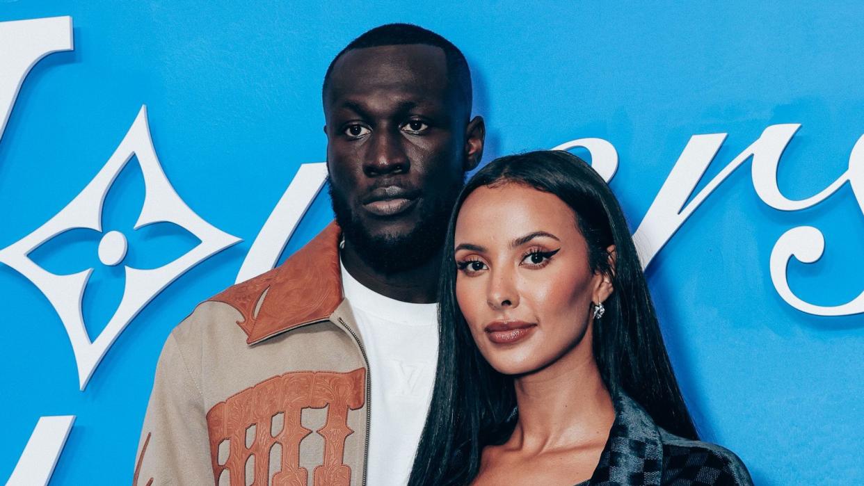 Stormzy and Maya Jama posing together