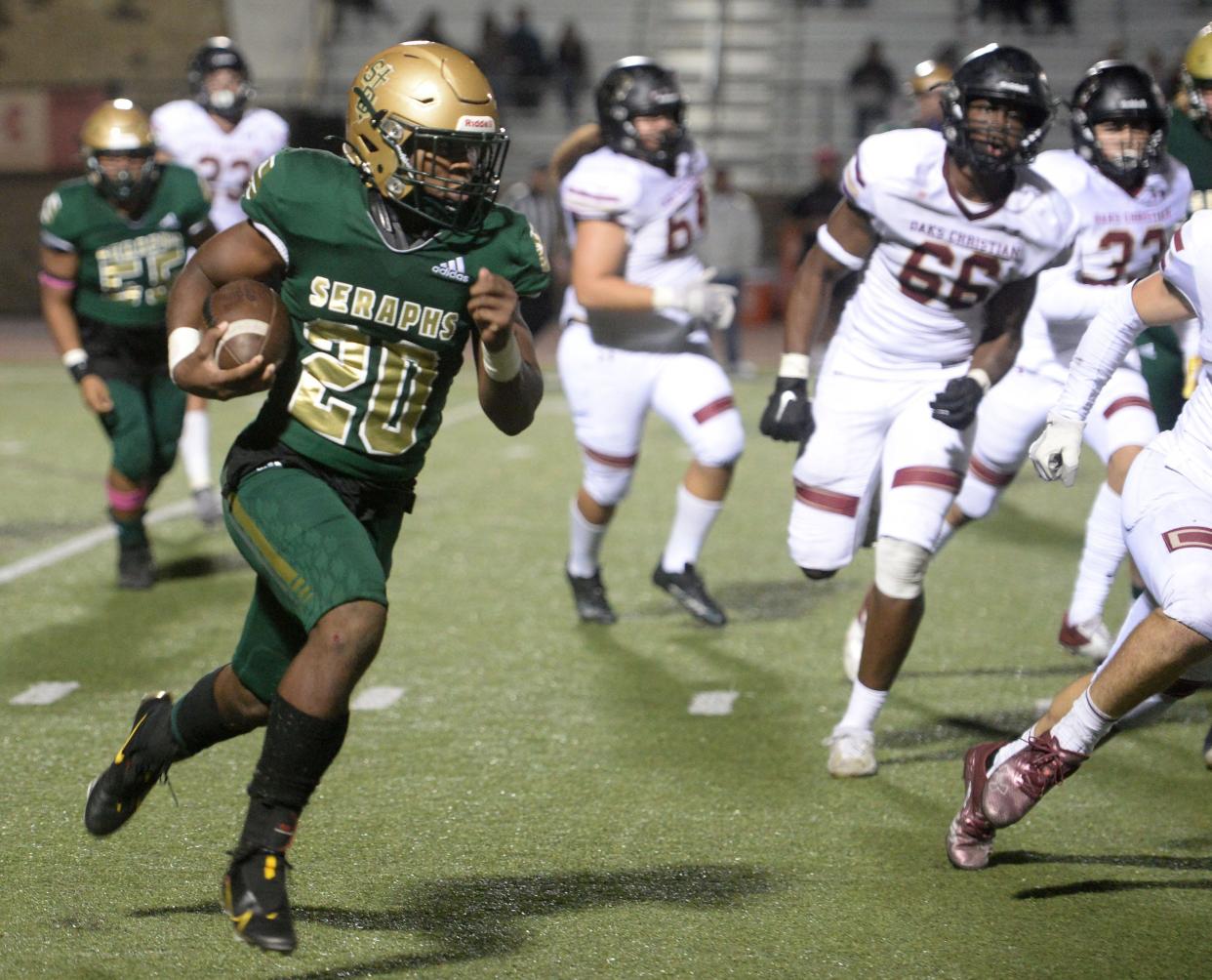 St. Bonaventure running back Delon Thompson earned MVP honors for the Marmonte League.