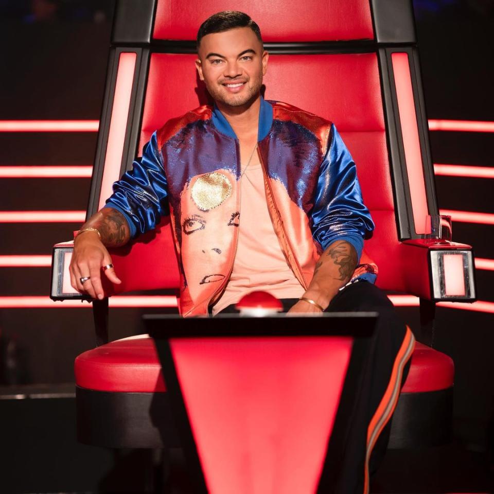 Guy Sebastian on The Voice Australia.