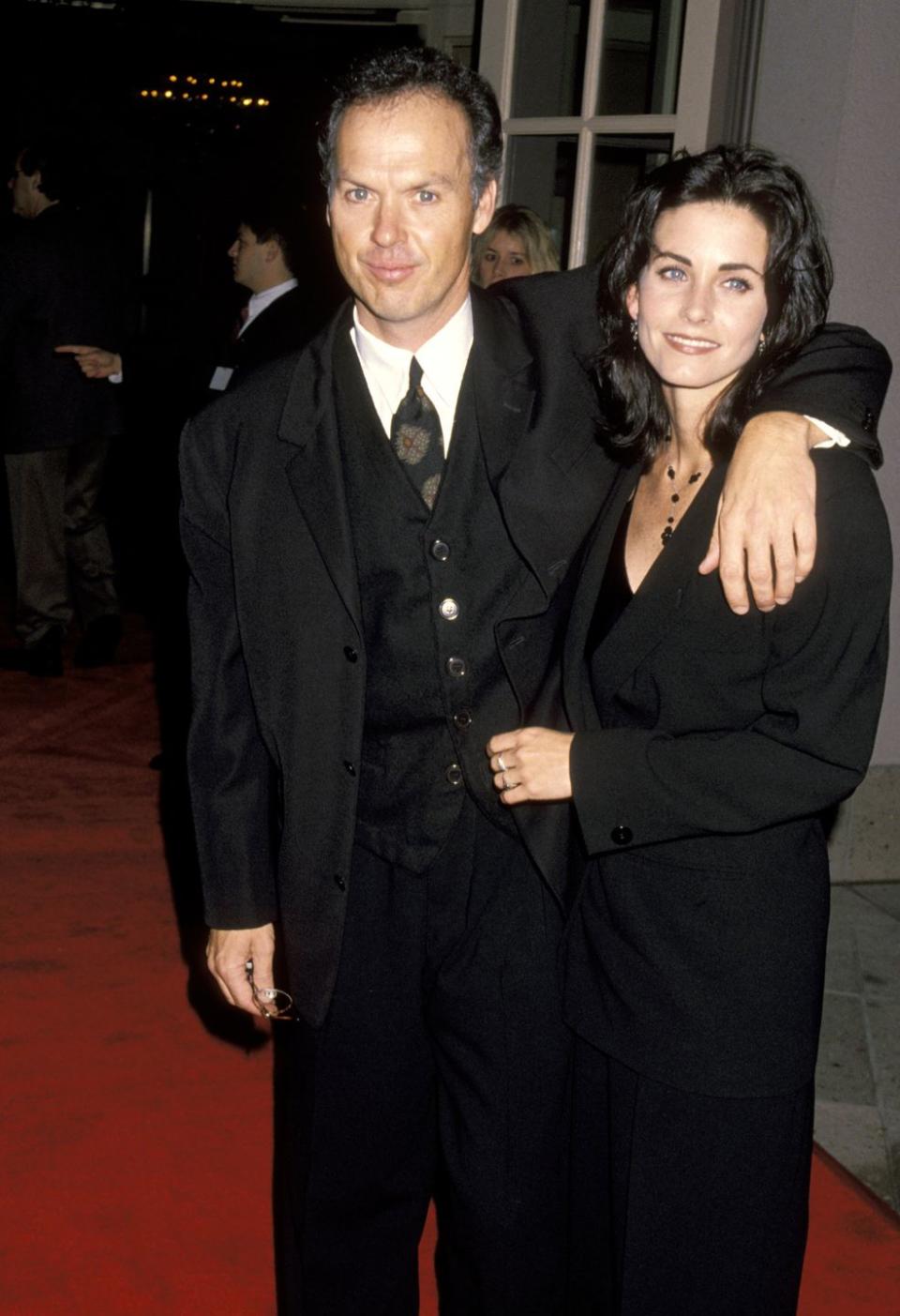 Michael Keaton and Courteney Cox