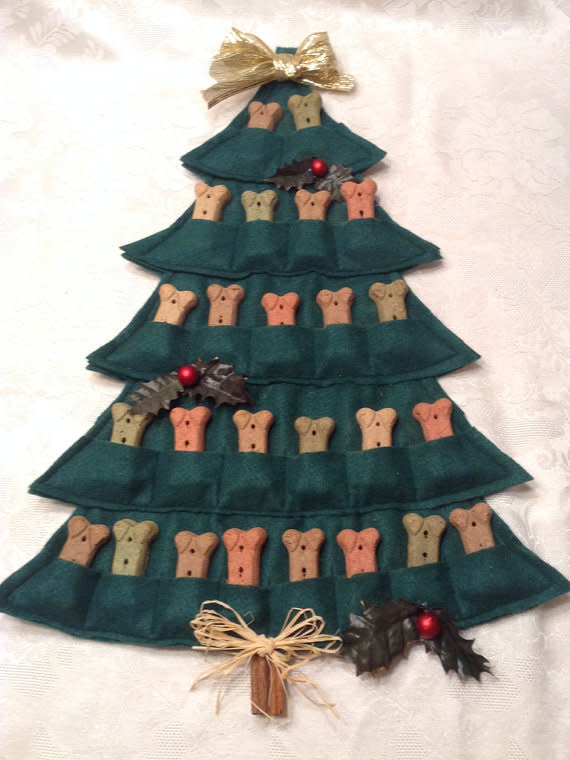 Puppy treat tree Advent calendar