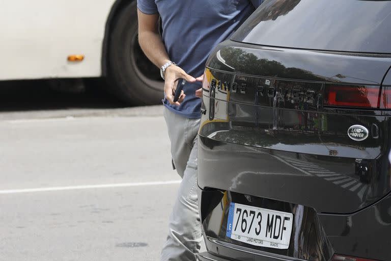 Gerard Piqué al llegar al juzgado