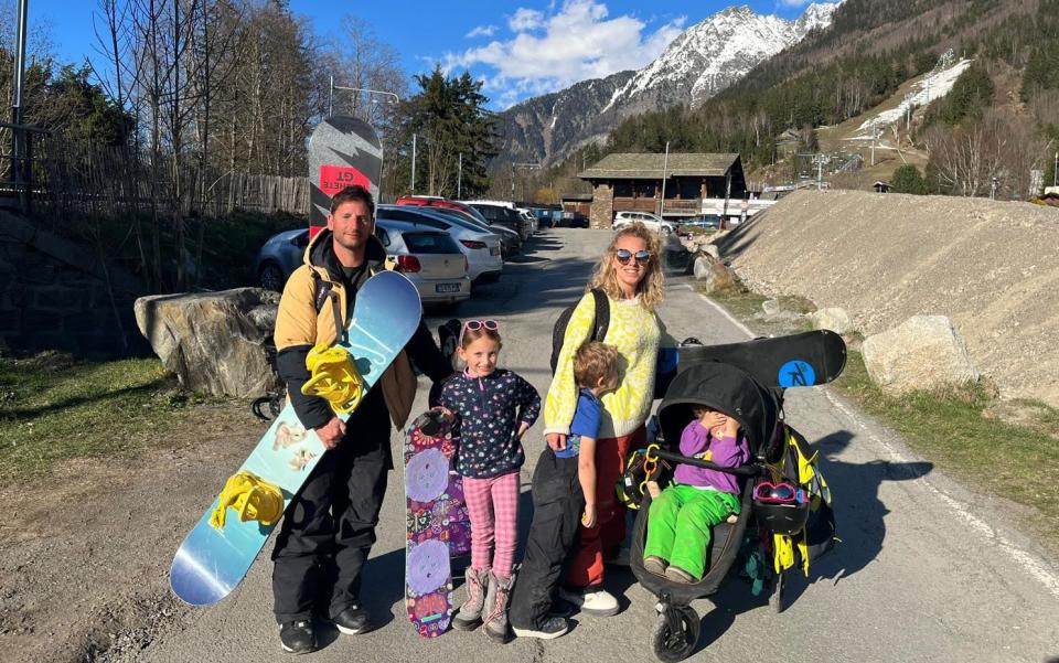 Jonny Lee, pictured with his wife and family, said the decision to go was a 'no brainer'