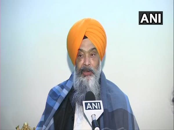 Shiromani Akali Dal (SAD) leader Prem Singh Chandumajra speaking to ANI