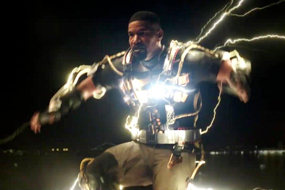 Jamie Foxx played Electro in the 2021 film Spider-Man: No Way Home (Sony Pictures)