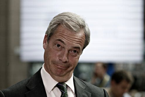   <span class="attribution"><a class="link " href="https://www.shutterstock.com/image-photo/member-european-parliament-nigel-farage-arrives-1058154608?src=P6R8QBoWNy886_1TGfMYGw-1-3&studio=1" rel="nofollow noopener" target="_blank" data-ylk="slk:Alexandros Michailidis/Shutterstock;elm:context_link;itc:0;sec:content-canvas">Alexandros Michailidis/Shutterstock</a></span>