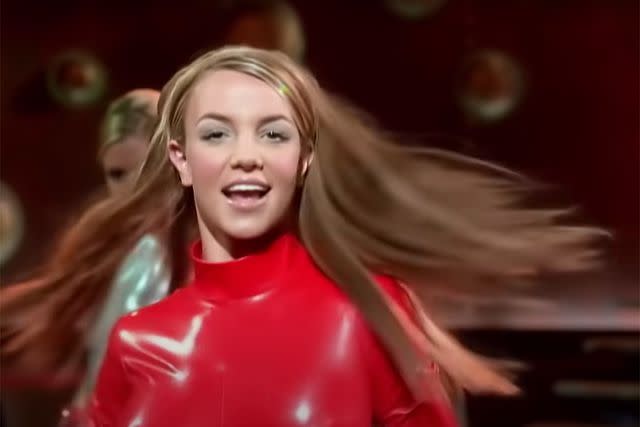 <p>RCA Records</p> Britney Spears in the 2000 music video for "Oops I Did It Again"