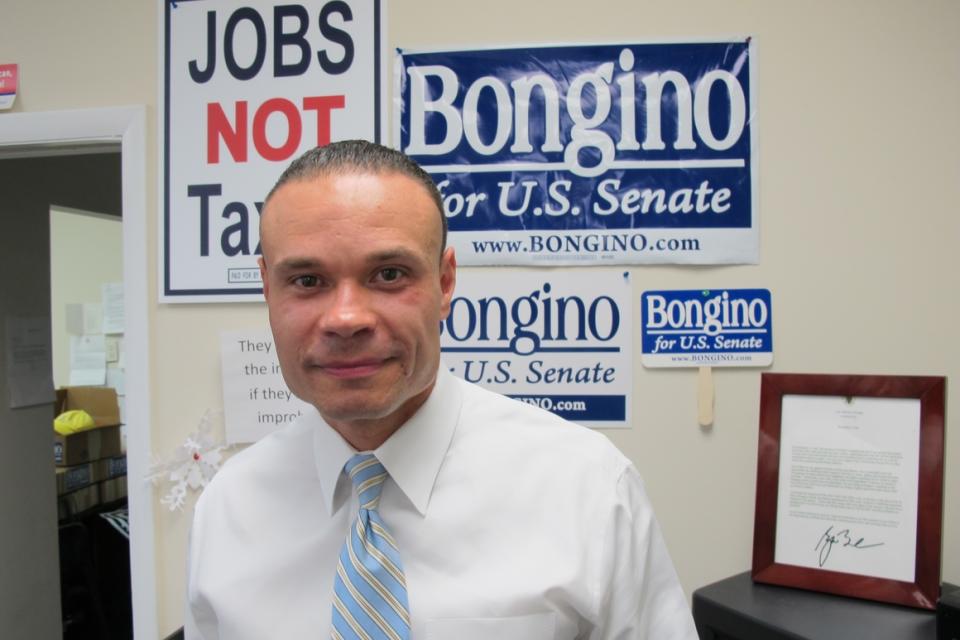 Dan Bongino is seen during his 2012 campaign for the U.S. Senate in Severna Park, Md.