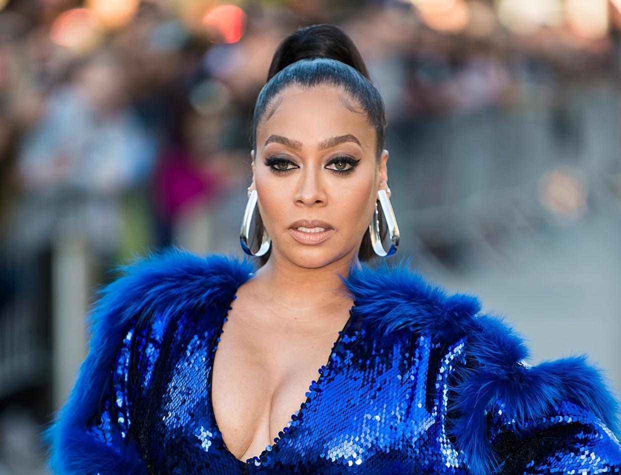 La La Anthony is seen arriving to the 2019 CFDA Fashion Awards.