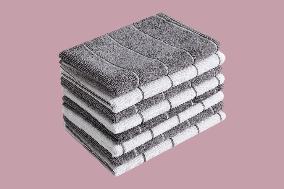 HYER KITCHEN Microfiber Kitchen Towels, Set of 8