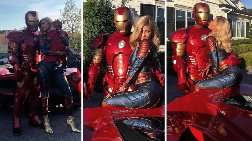 <p>Kylie Jenner put together the ultimate superhero-themed early birthday party for Travis Scott. The “KUWTK” star and her family rang in the singer’s 28th bday at Cinepolis Luxury Cinemas in Thousand Oaks — just in time to watch the “Avengers” movie! Kim, Kourtney, Khloé, Kris, Kanye West and Corey Gamble were all at the “Avengers” […]</p> <p>The post <a rel="nofollow noopener" href="https://theblast.com/travis-scott-kylie-jenner-avengers-birthday/" target="_blank" data-ylk="slk:Kylie Jenner Throws Travis Scott an ‘Avengers’-Themed Birthday Bash;elm:context_link;itc:0;sec:content-canvas" class="link ">Kylie Jenner Throws Travis Scott an ‘Avengers’-Themed Birthday Bash</a> appeared first on <a rel="nofollow noopener" href="https://theblast.com" target="_blank" data-ylk="slk:The Blast;elm:context_link;itc:0;sec:content-canvas" class="link ">The Blast</a>.</p>