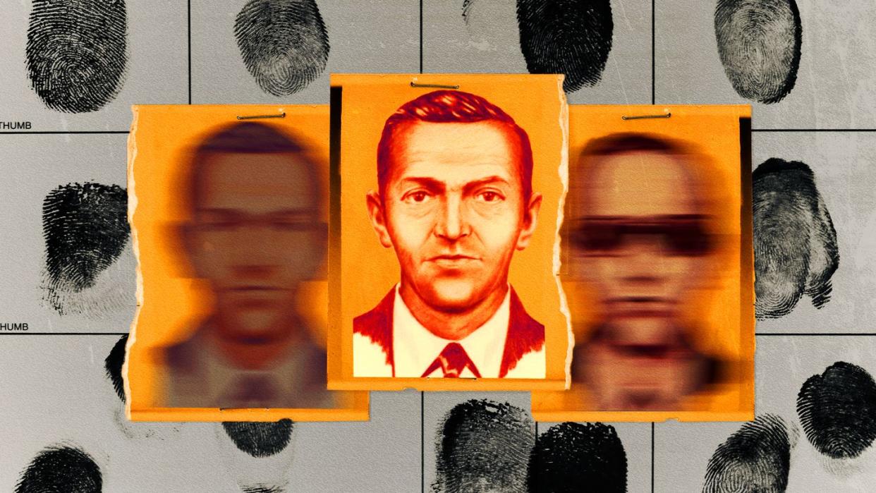 fingerprints, police sketch of db cooper