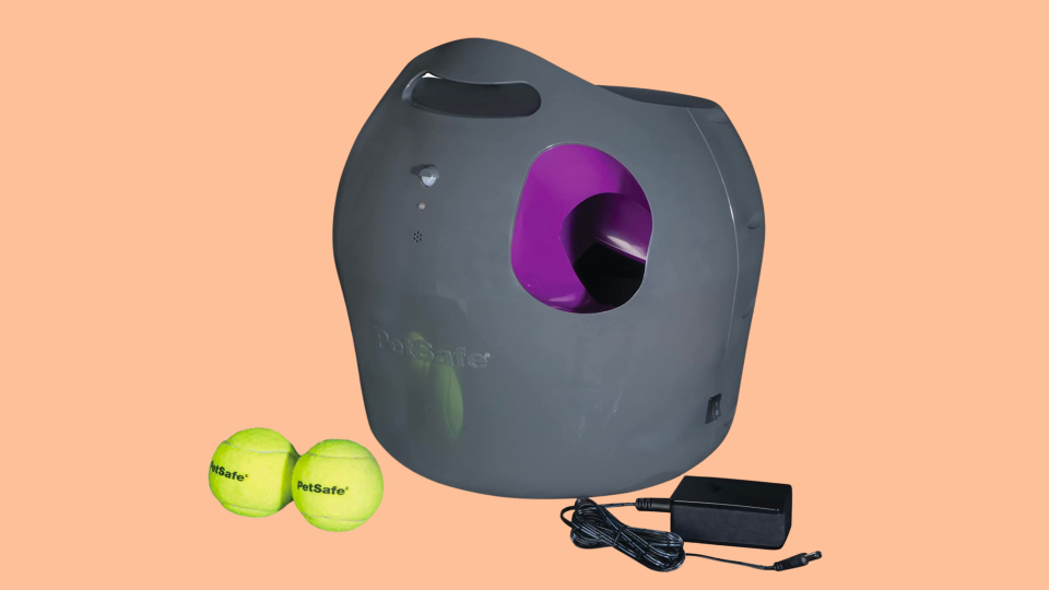 Your arm might get tired, but the PetSafe Automatic Ball Launcher won't.