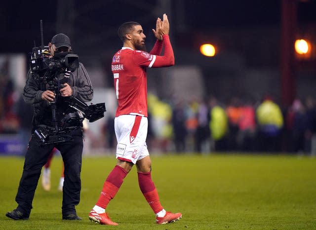 Lewis Grabban helped Nottingham Forest knock Arsenal out of the FA Cup 