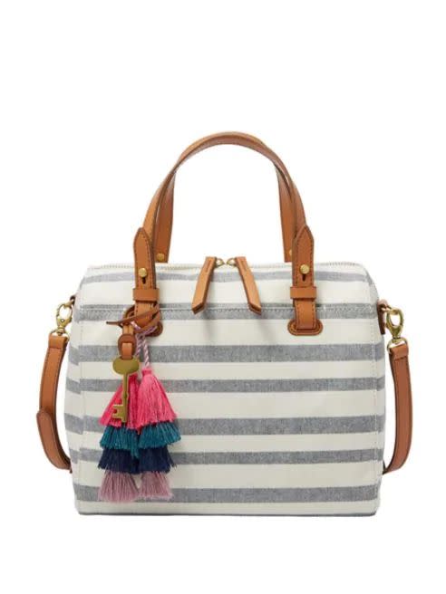 Fossil Rachel Striped Satchel