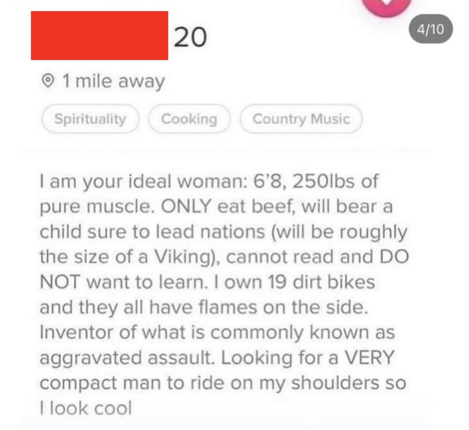 "Looking for a VERY compact man to ride on my shoulders so I look cool"