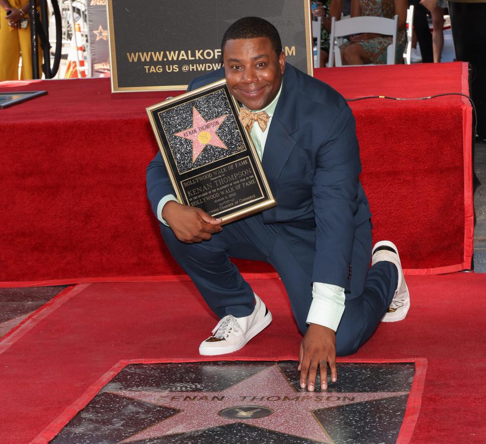 Kenan Thompson, the host for the 2022 Emmys, received his star on the Hollywood Walk of Fame on Aug. 11, 2022.