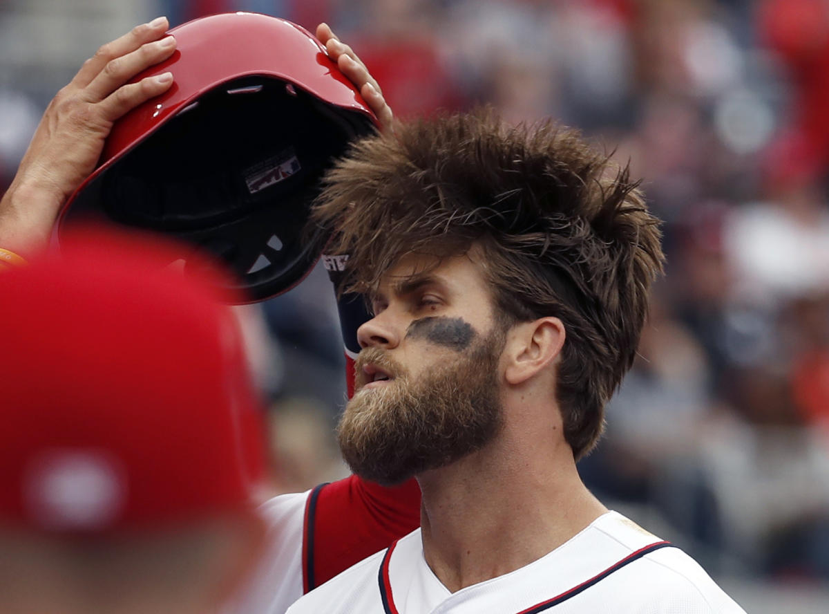 Bryce Harper appears to be rocking cornrows now for some reason