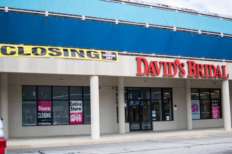 David's Bridal in Warwick is closing after the company declared bankruptcy in April.