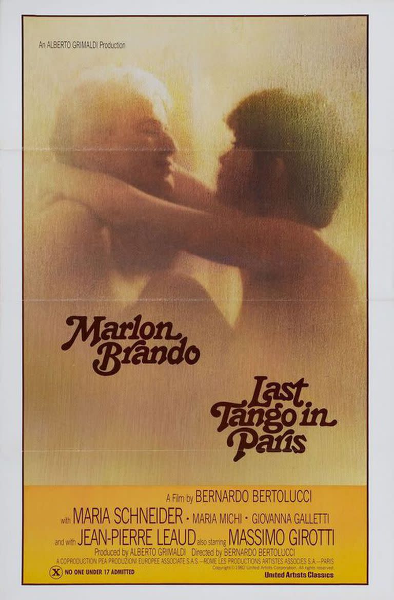El afiche de la película Último tango en París