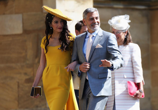George and Amal Clooney stole the show at the royal wedding. Source: Getty