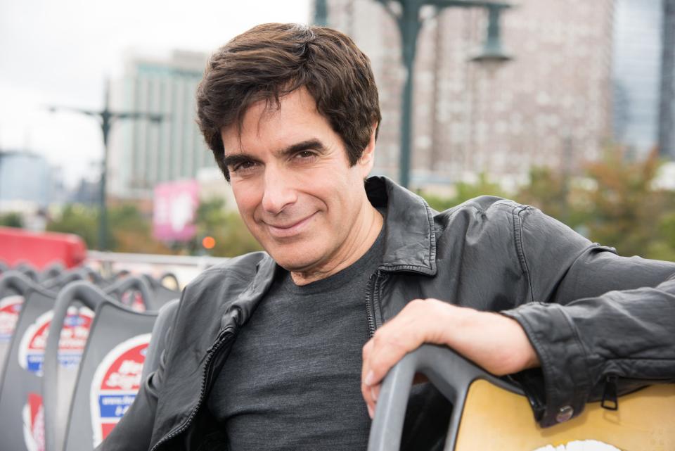 David Copperfield  attends the David Copperfield Ride Of Fame Induction Ceremony at Pier 78 on September 11, 2015 in New York City.