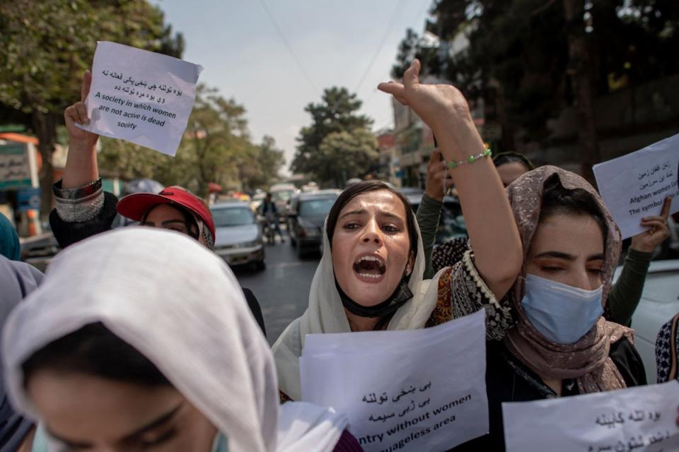 Women have been banned from attending university in Afghanistan (AFP via Getty Images)