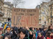 <p>“Keep the earth clean, it’s not Uranus” (On vous laisse traduire). </p>