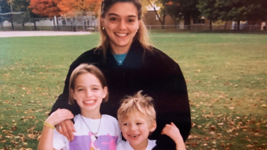 An undated photo of Sharon Hammack and her children.