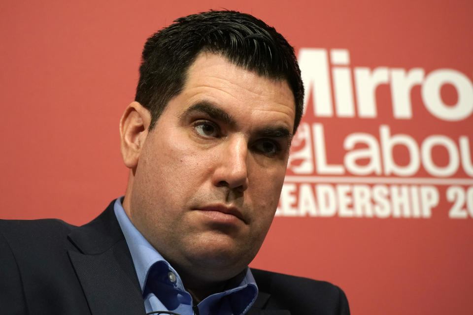 DUDLEY, ENGLAND - MARCH 08: Richard Burgon, Shadow Secretary of State for Justice and Shadow Lord Chancellor addresses the audience during the last Labour Party Deputy Leadership hustings at Dudley Town Hall on March 08, 2020 in Dudley, England. Ian Murray, Angela Rayner, Richard Burgon, Dr Rosena Allin-Khan and Dawn Butler are vying to become Labour's deputy leader following the departure of Tom Watson, who stood down in November last year. (Photo by Christopher Furlong/Getty Images)