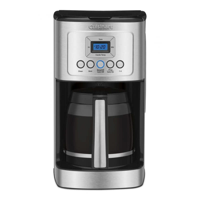 <p>Courtesy of Nordstrom</p><p>New dads don’t have time to go to the coffee shop or craft bespoke pour-over coffees throughout the day. They need a regular supply of dependably delicious hot coffee ready whenever, and that’s what this classic Cuisinart coffee maker provides. It makes 14 cups at a time and the carafe sits on a warming plate that eliminates the need for microwaving that second or third cup of the day.</p><p>[$100; <a href="https://clicks.trx-hub.com/xid/arena_0b263_mensjournal?q=https%3A%2F%2Fclick.linksynergy.com%2Fdeeplink%3Fid%3Db8woVWHCa*0%26mid%3D1237%26u1%3Dmj-giftsfornewdad-cleblanc-1023%26murl%3Dhttps%3A%2F%2Fwww.nordstrom.com%2Fs%2Fcuisinart-perfectemp-14-cup-programmable-coffee-maker%2F6620830&event_type=click&p=https%3A%2F%2Fwww.mensjournal.com%2Fgear%2Fgifts-for-new-dads%3Fpartner%3Dyahoo&author=Cameron%20LeBlanc&item_id=ci02cc9a3980002714&page_type=Article%20Page&partner=yahoo&section=shopping&site_id=cs02b334a3f0002583" rel="nofollow noopener" target="_blank" data-ylk="slk:nordstrom.com;elm:context_link;itc:0;sec:content-canvas" class="link ">nordstrom.com</a>]</p>