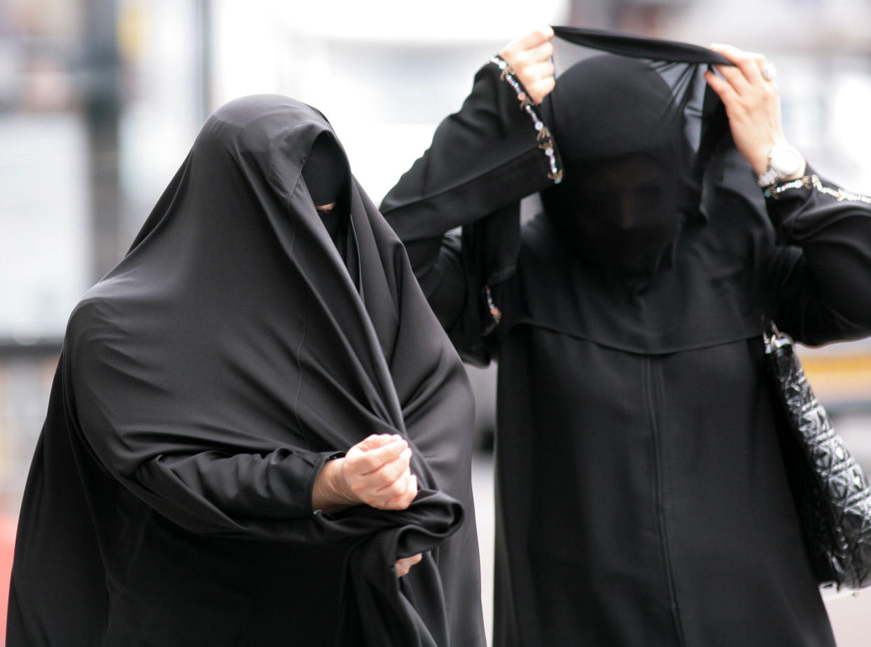 Denmark’s ban extends to all garments covering the face, which includes burqas (pictured) and niqabs. (PA)