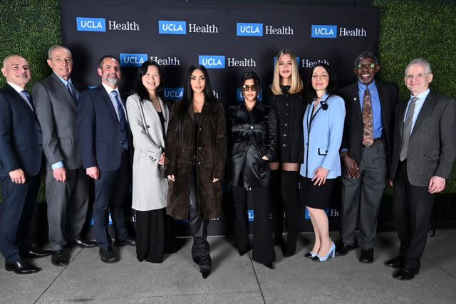 <p>John McCoy/UCLA Health</p> Kourtney, Khloé and Kim Kardashian celebrate the fifth anniversary of the UCLA Robert G. Kardashian Center for Esophageal Health