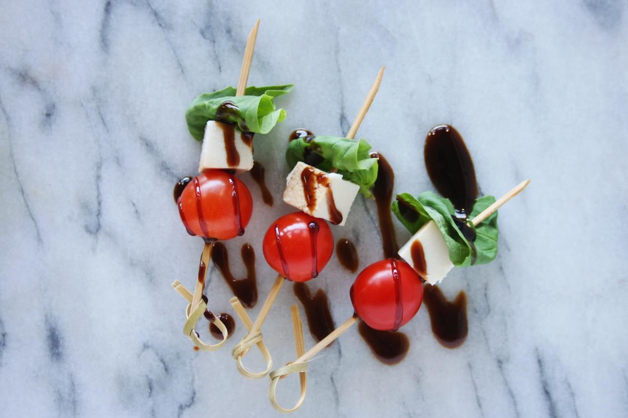 Caprese skewers.