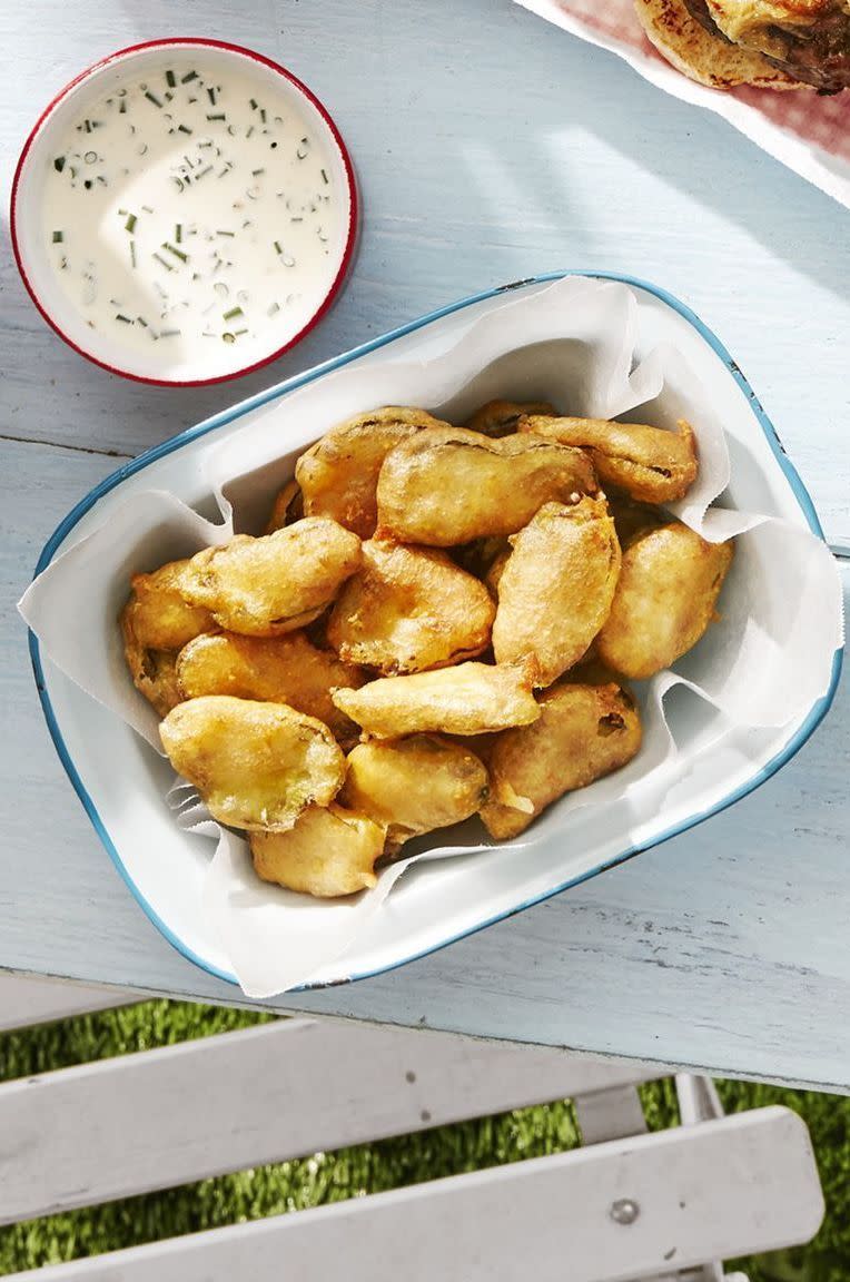 Fried Pickles with Buttermilk Ranch