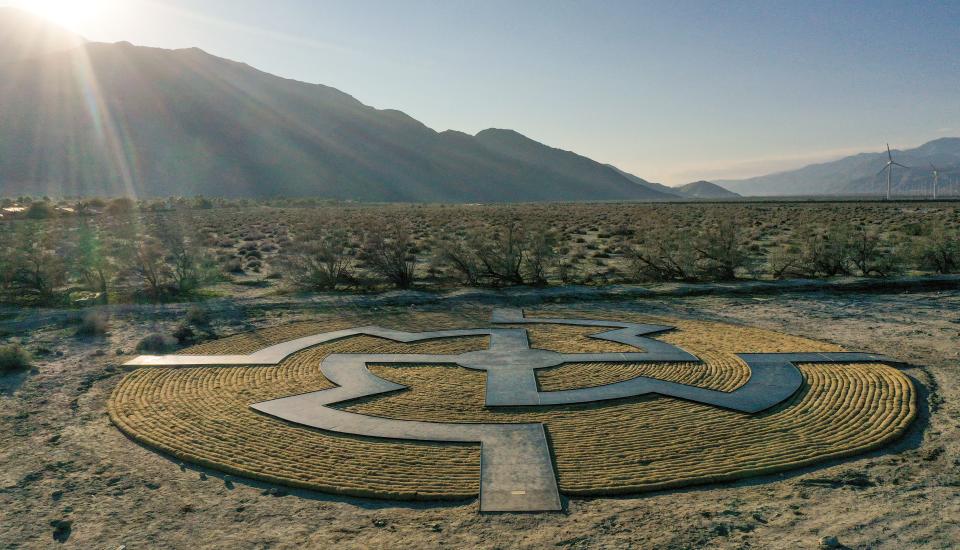 "Immersion" by Gerald Clarke, which is part of the Desert X exhibition, is on display in Palm Springs, Calif., March 3, 2023.