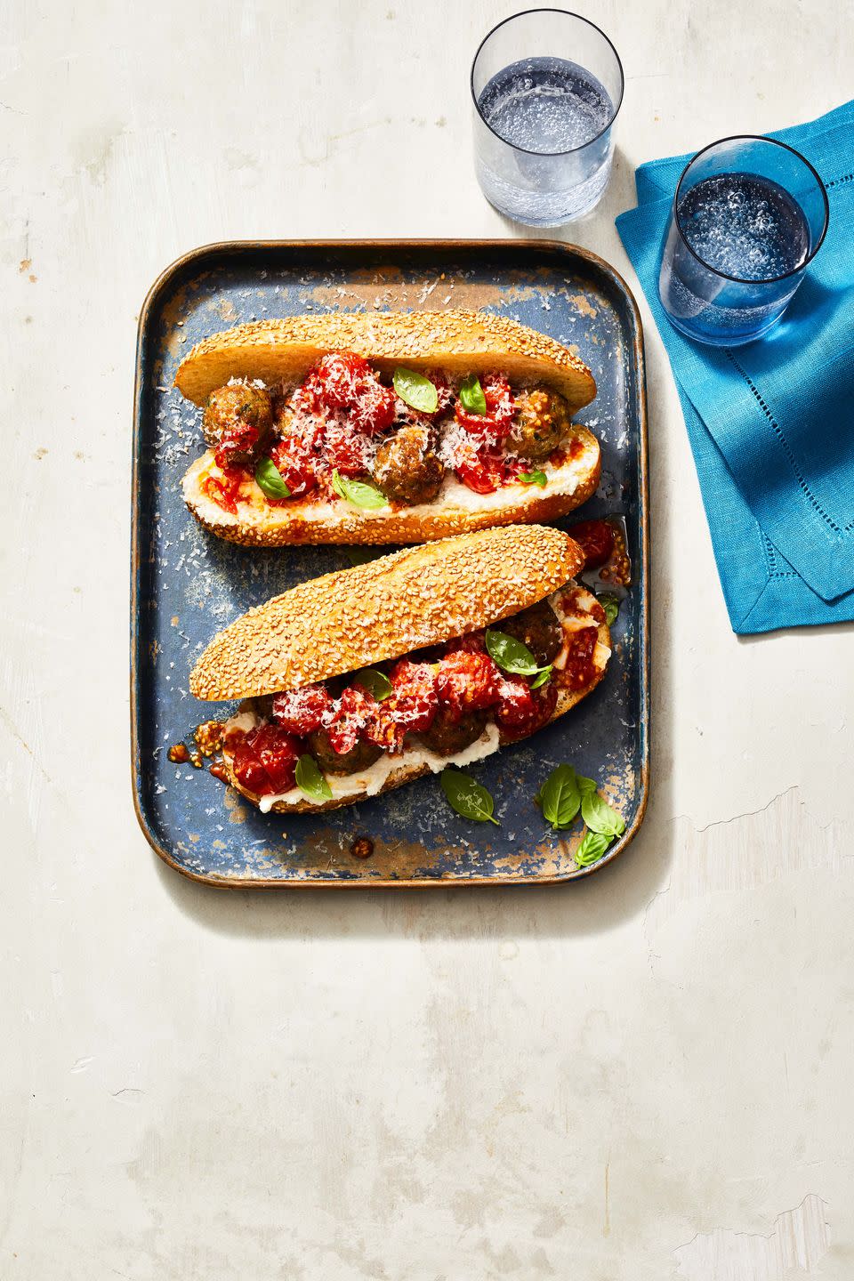 <p>Featuring tender meatballs on a toasted hero roll with creamy ricotta and fresh tomato sauce, this makes a tasty family dinner that’ll have everyone asking for seconds.</p><p><em><a href="https://www.goodhousekeeping.com/food-recipes/a37199514/meatball-sub-sandwich-recipe/" rel="nofollow noopener" target="_blank" data-ylk="slk:Get the recipe for Air Fryer Meatball Sub »;elm:context_link;itc:0;sec:content-canvas" class="link ">Get the recipe for Air Fryer Meatball Sub »</a></em> </p>