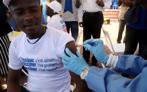 The rVSV-ZEBOV vaccine was developed using genetic material from an Ebola patient - Credit: Kenny-Katombe Butunka/Reuters