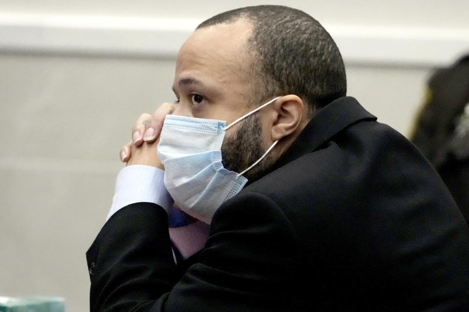 Darrell Brooks at his trial in Waukesha, Wis., on Oct. 26, 2022. (Mike De Sisti / Pool / Milwaukee Journal-Sentinel via AP file)