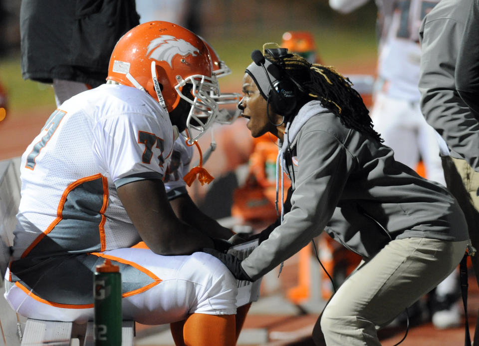 Natalie Randolph coached the Coolidge High varsity team in Washington D.C. (Getty Images).