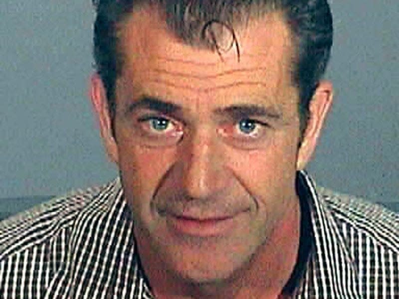 Mel Gibson has his police mug shot taken on July 28, 2006 in Los Angeles, California.