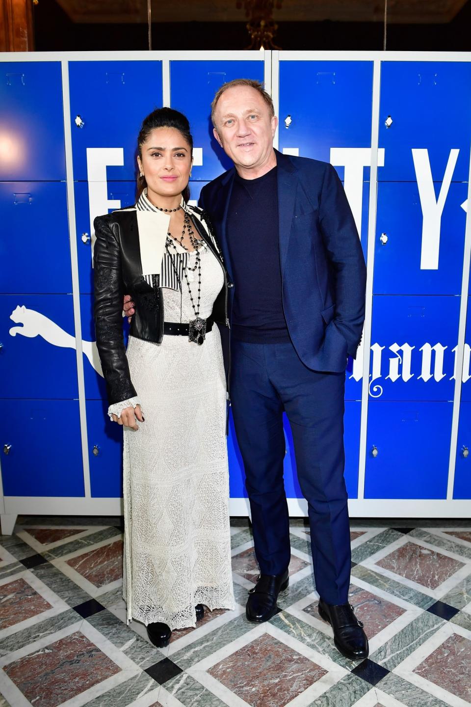 <p>Salma estuvo acompañada de su esposo François-Henri Pinault /Getty Images </p>