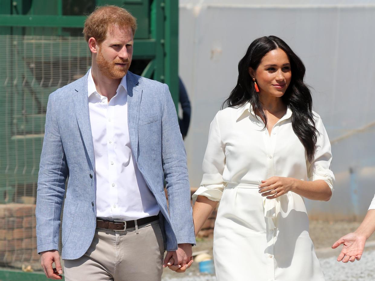 The Duke and Duchess of Sussex in Johannesburg, South Africa (2 October 2019) (Getty Images)