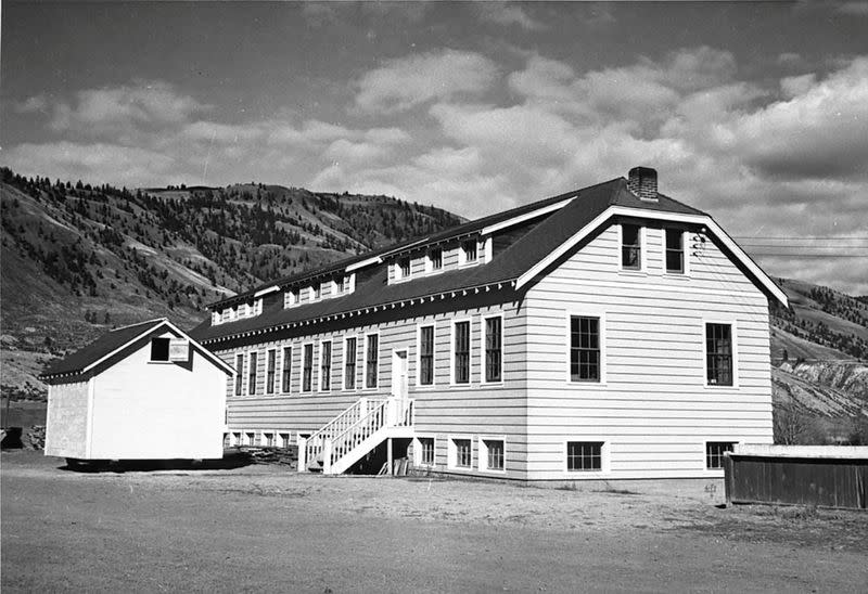 A new classroom building at the Kamloops Indian Residential School is seen in Kamloops