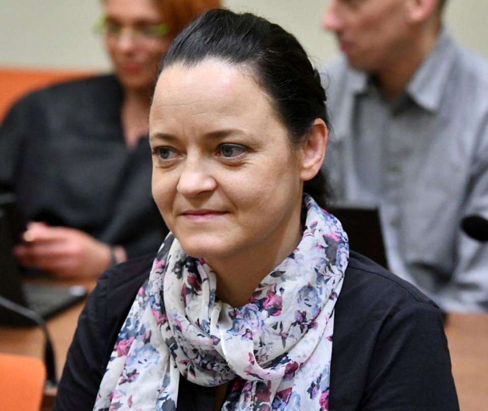 Beate Zschäpe on the 437th day of her trial in 2018, Munich