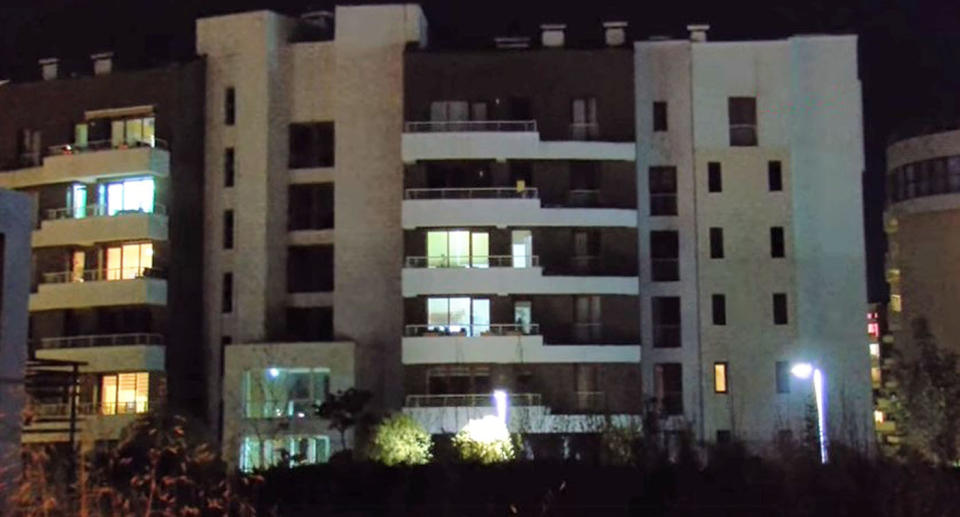 The apartment building from where Anzelika fell to her death. 
